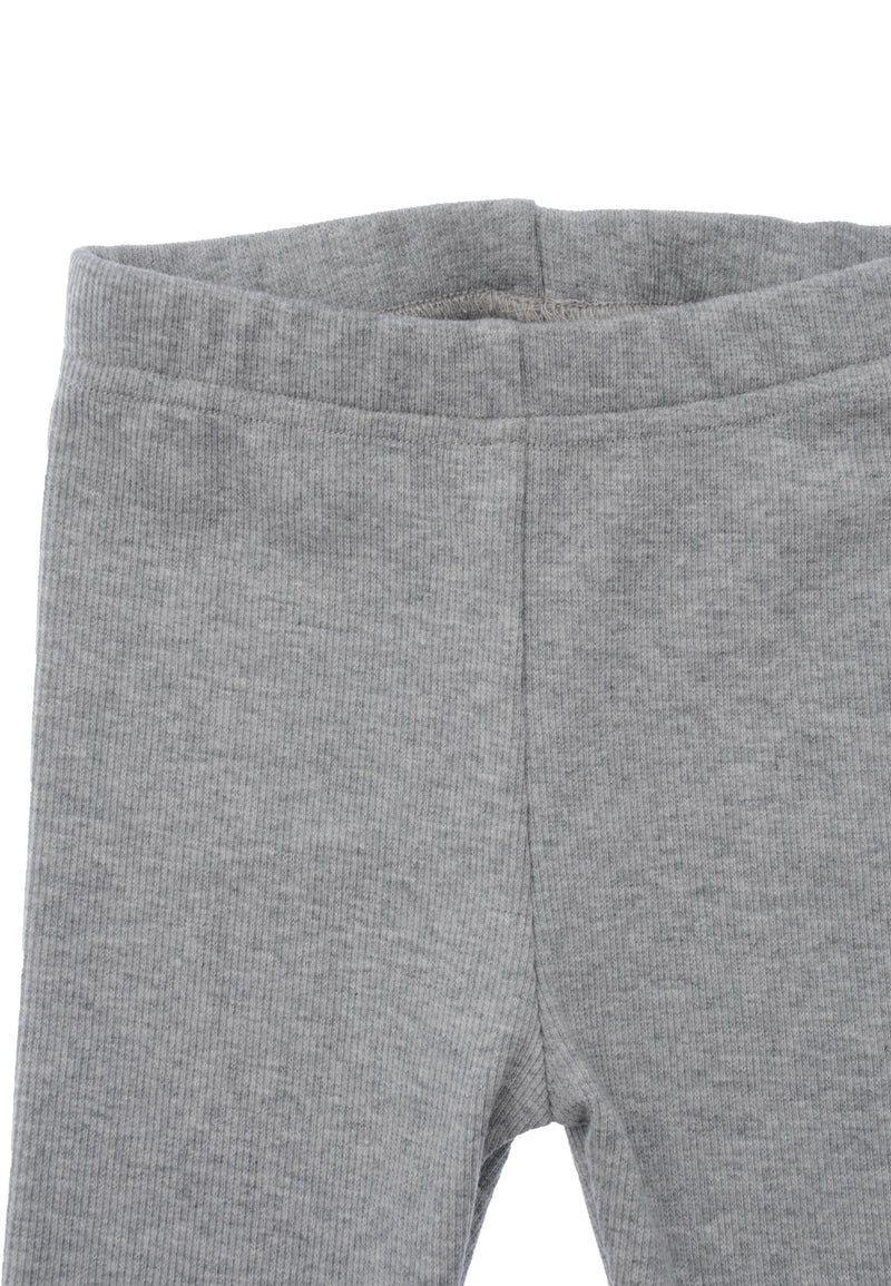 2tlg. Set mit Sweatshirt "little pumpkin" in gelb und dunkelgrauer Leggings