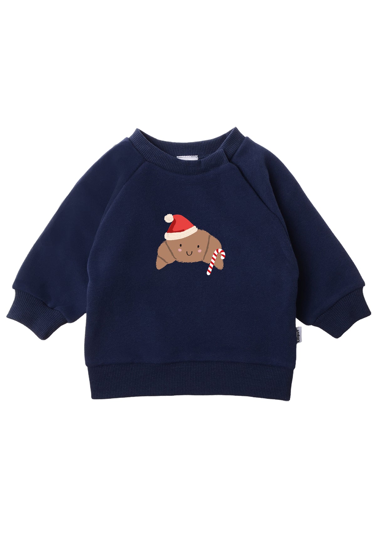 2tlg. Set mit Sweatshirt "XMAS Croissant" und Leggings