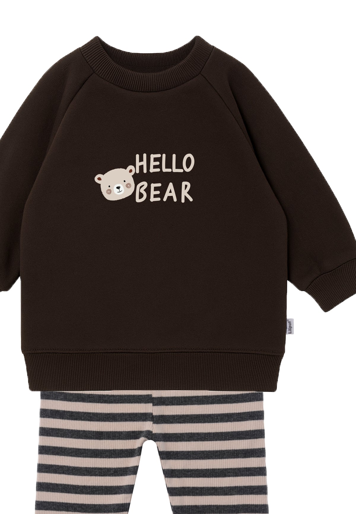 2tlg. Set mit Sweatshirt und Leggings "Hello Bear"