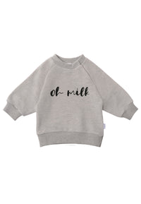 2tlg. Set mit Sweatshirt und Leggings "oh milk"