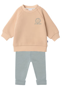 2tlg. Set mit Sweatshirt und Leggings "let love bloom"