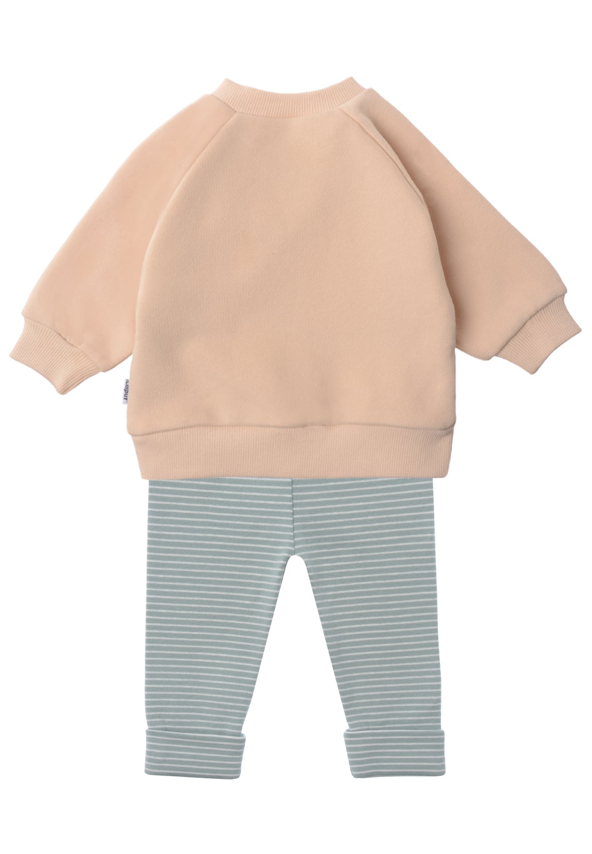 2tlg. Set mit Sweatshirt und Leggings "let love bloom"