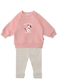2tlg. Set mit Sweatshirt und Leggings "fetch some fun"