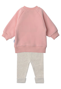2tlg. Set mit Sweatshirt und Leggings "fetch some fun"