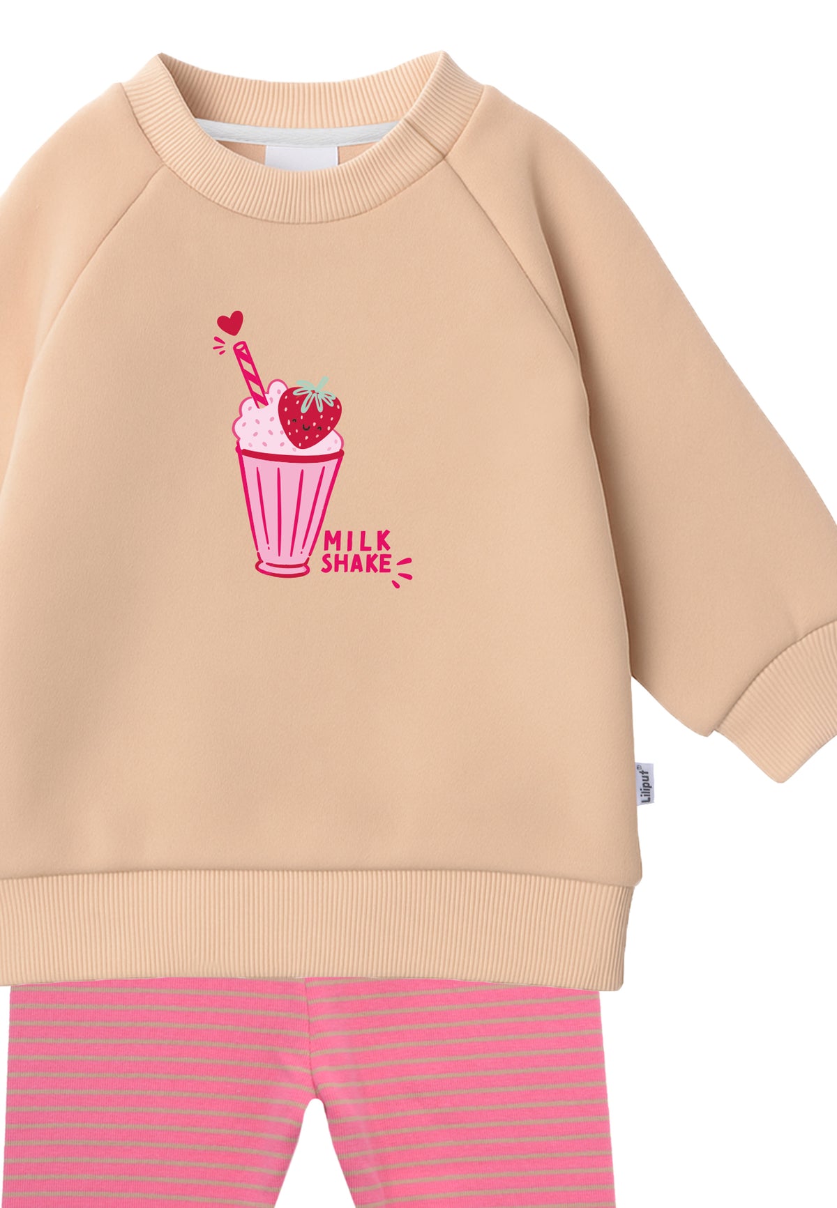 2tlg. Set mit Sweatshirt und Leggings "Milkshake"