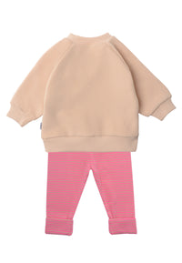 2tlg. Set mit Sweatshirt und Leggings "Krabbe"