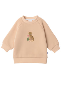 2tlg. Set mit Sweatshirt in beige "Leo" und Leggings