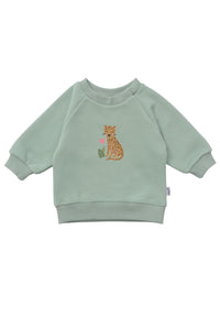 2tlg. Set mit Sweatshirt in schilf "Leo" und Leggings