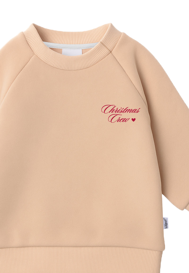 Christmas Crew Sweatshirt beige Mini Me