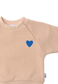 Sweatshirt Mini and Me Edition Herzchen blau