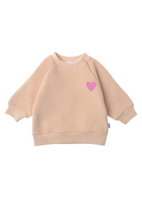 Sweatshirt Mini and Me Edition Herzchen pink