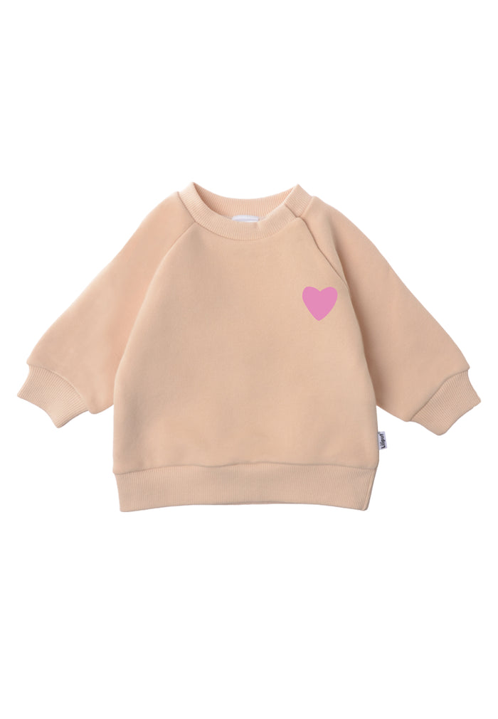 Sweatshirt Mini and Me Edition Herzchen pink