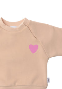 Sweatshirt Mini and Me Edition Herzchen pink