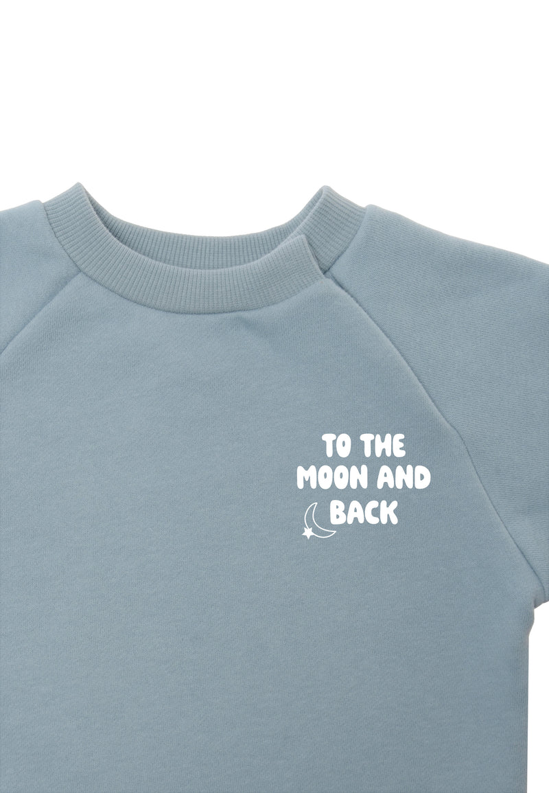 Sweatshirt Mini and Me Edition to the moon blau