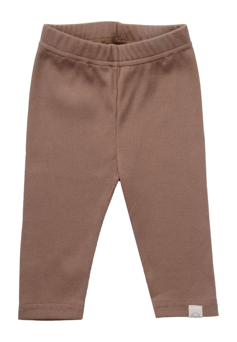 2tlg. Set mit Sweatshirt in beige "XMAS Croissant" und Leggings