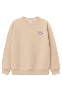 Erwachsenen Sweatshirt beige Always Running Late