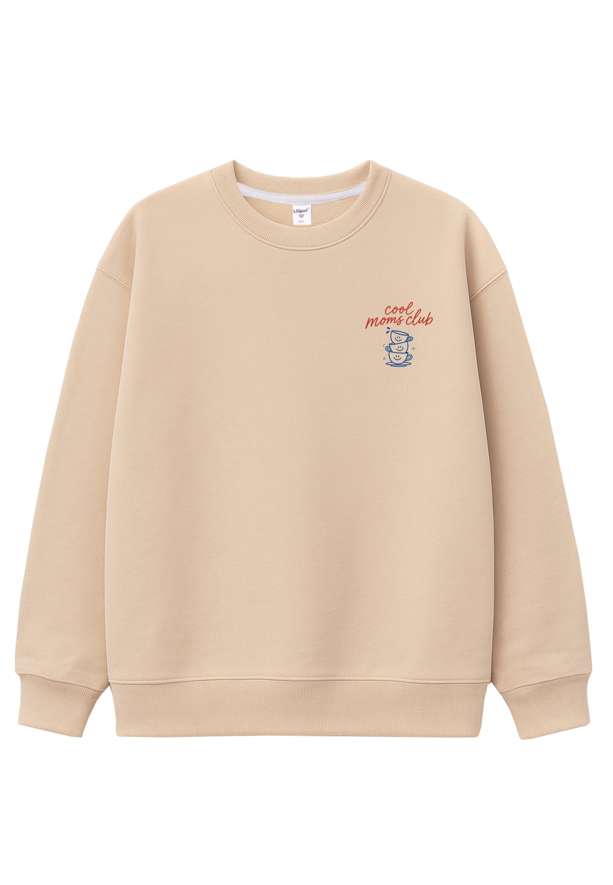 Erwachsenen Sweatshirt beige Cool Moms Club