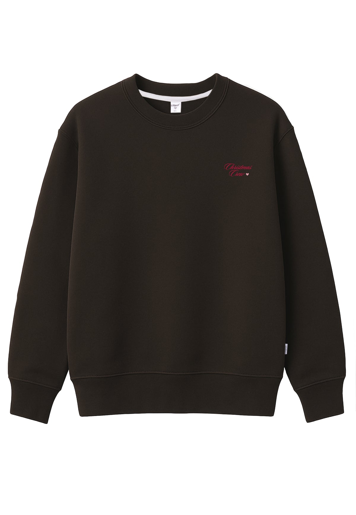 Erwachsenen Sweatshirt braun Christmas Crew