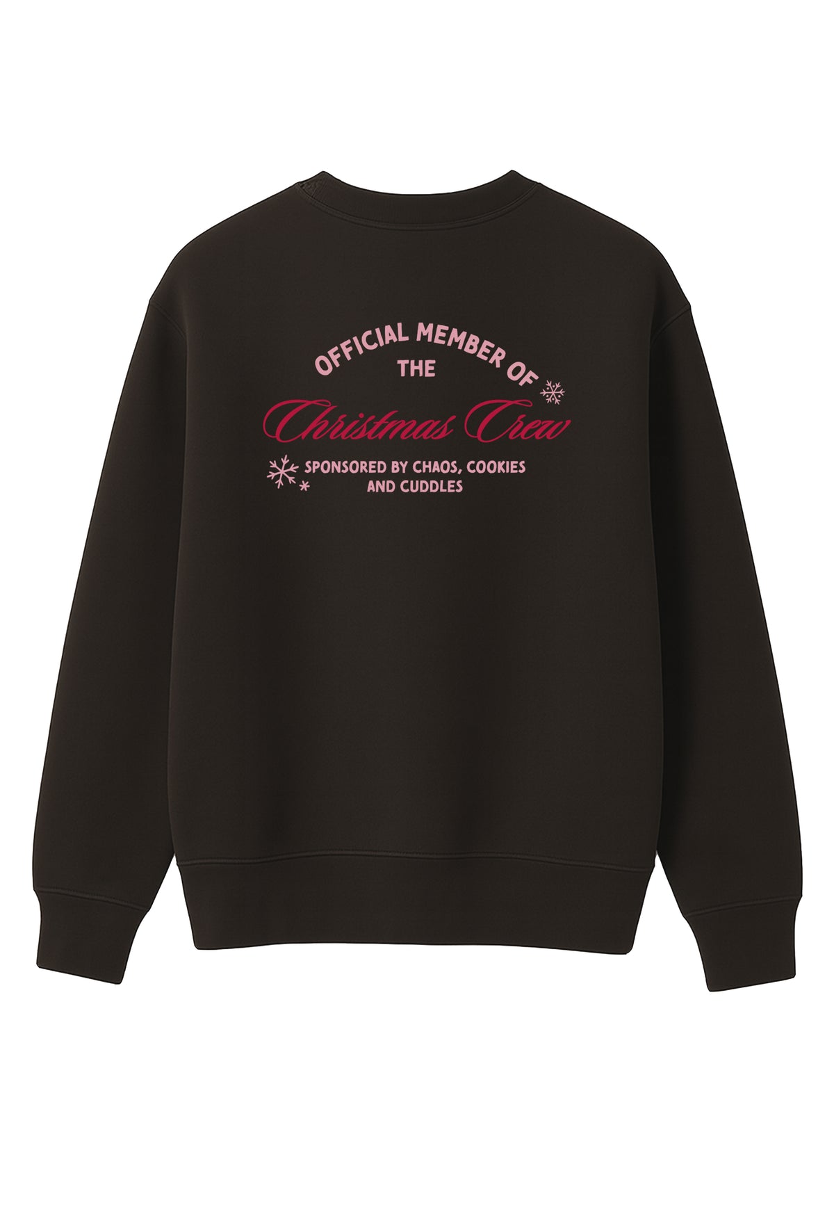 Erwachsenen Sweatshirt braun Christmas Crew