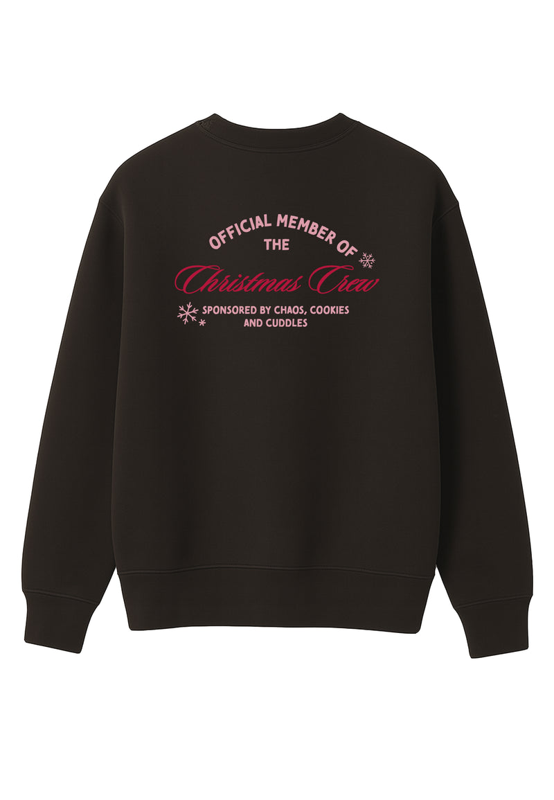 Erwachsenen Sweatshirt braun Christmas Crew