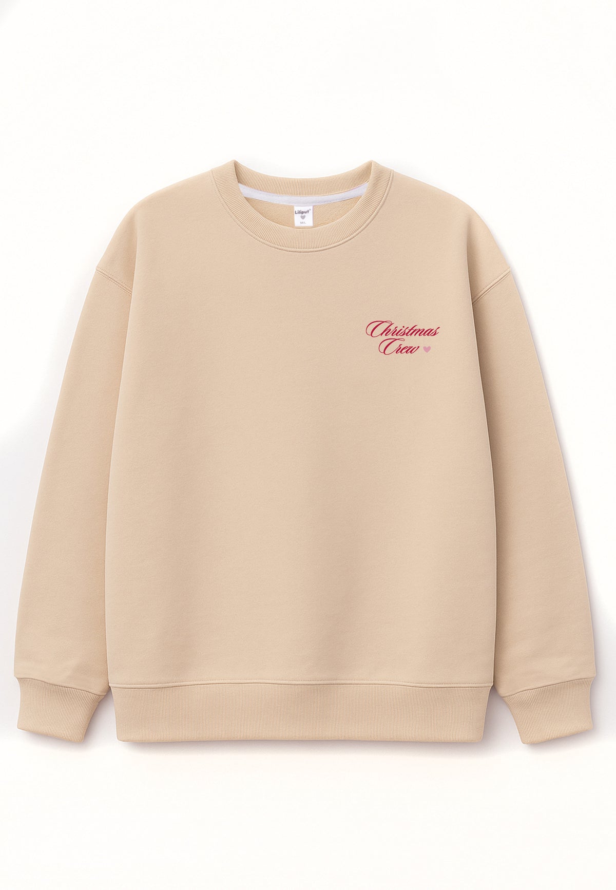 Erwachsenen Sweatshirt beige Christmas Crew