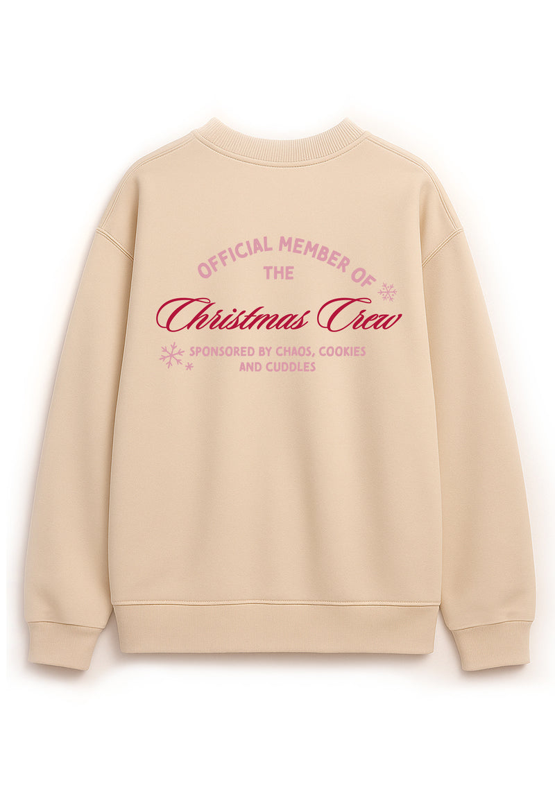 Erwachsenen Sweatshirt beige Christmas Crew