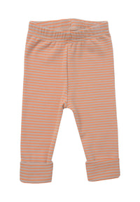 beige/orange gestreiften Leggings