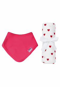 2-teiliges Set mit Musselintuch und Halstuch