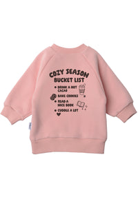 Cozy Season Bucket List Sweatshirt rosa Mini Me