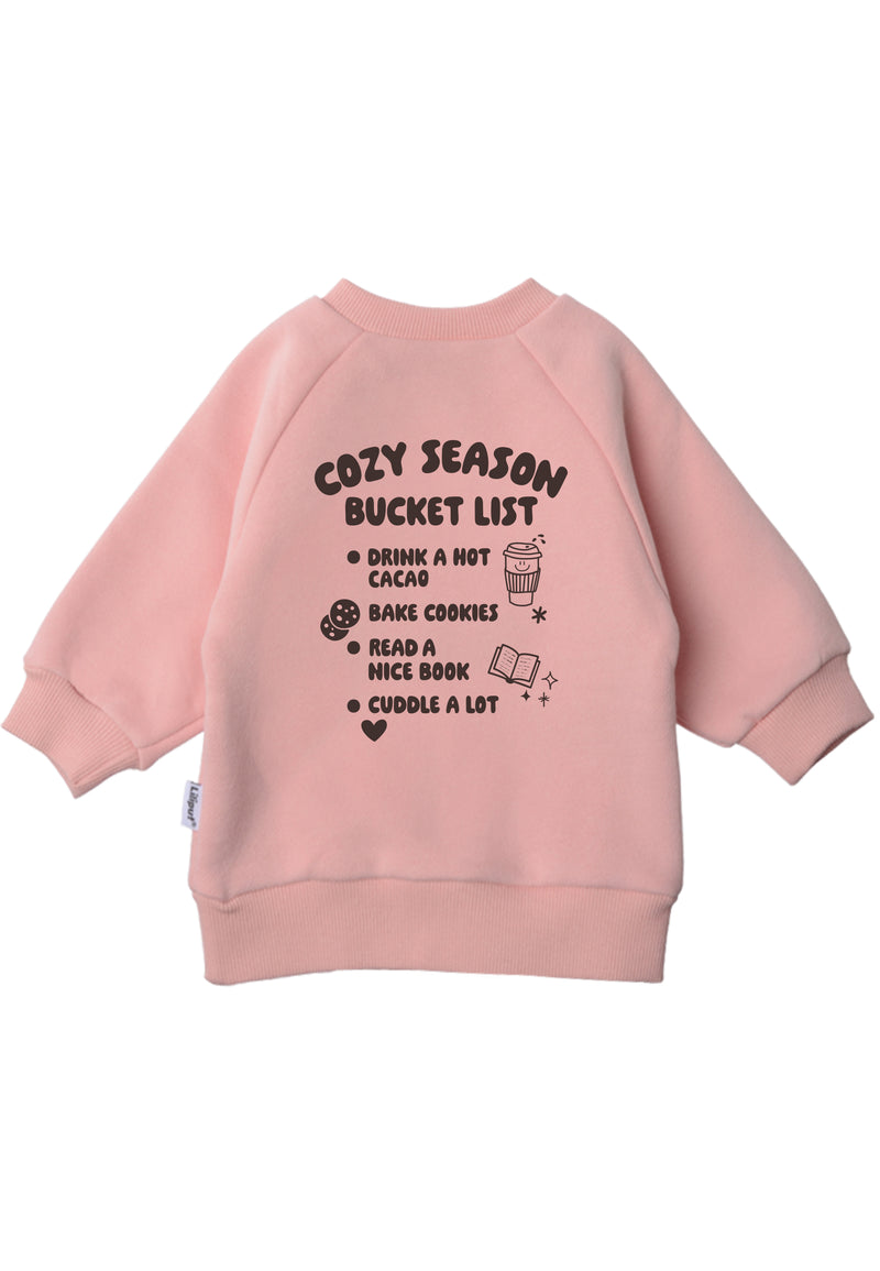 Cozy Season Bucket List Sweatshirt rosa Mini Me