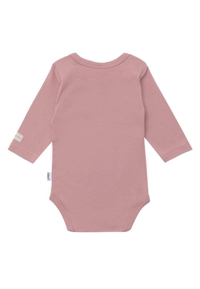 Langarmbody in rosé mit Best Friends Print
