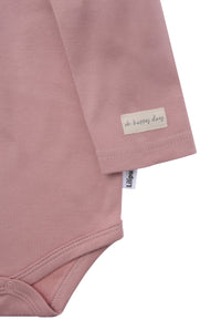Langarmbody in rosé mit Best Friends Print