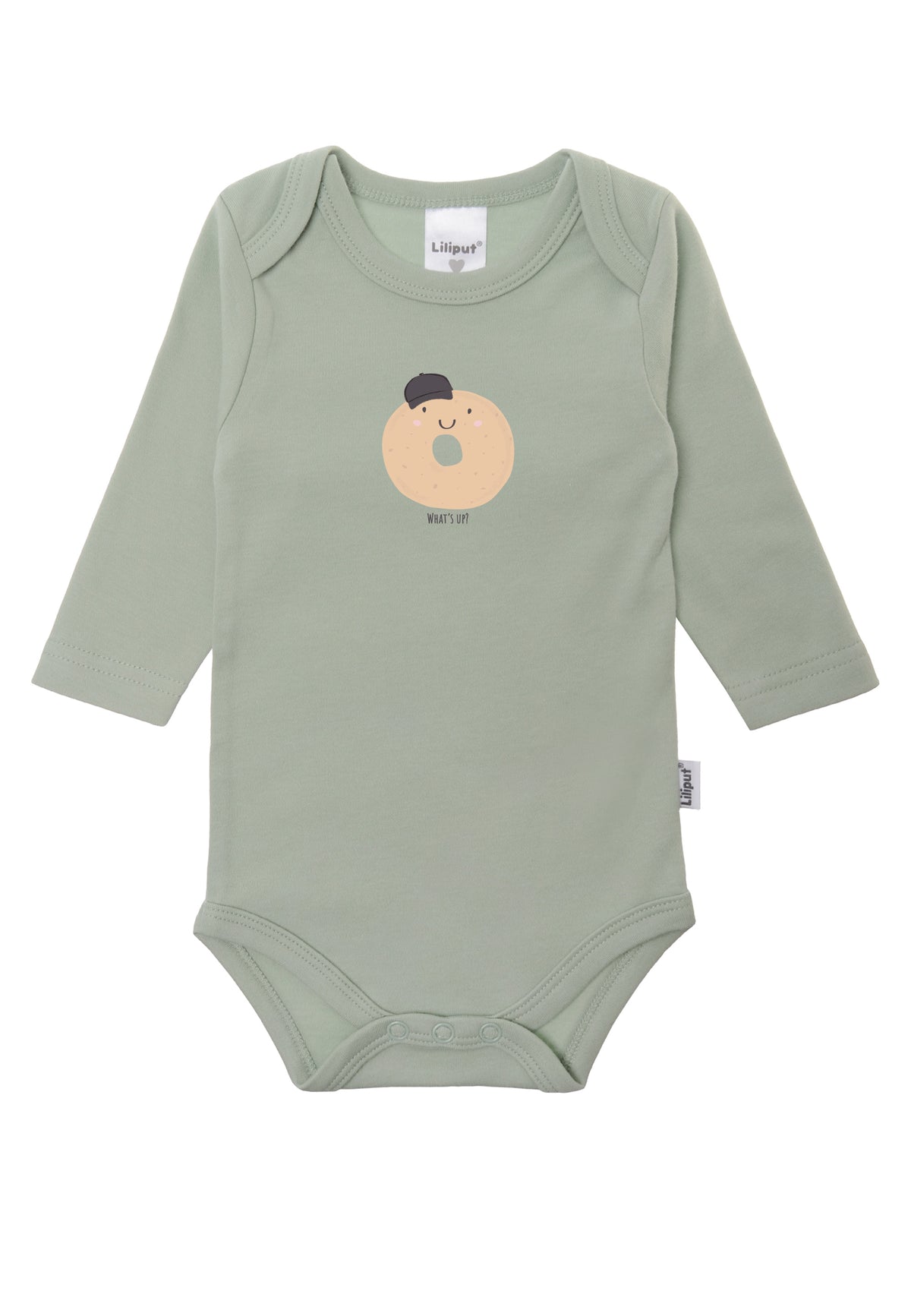 Langarmbody in schilf mit Donut Print