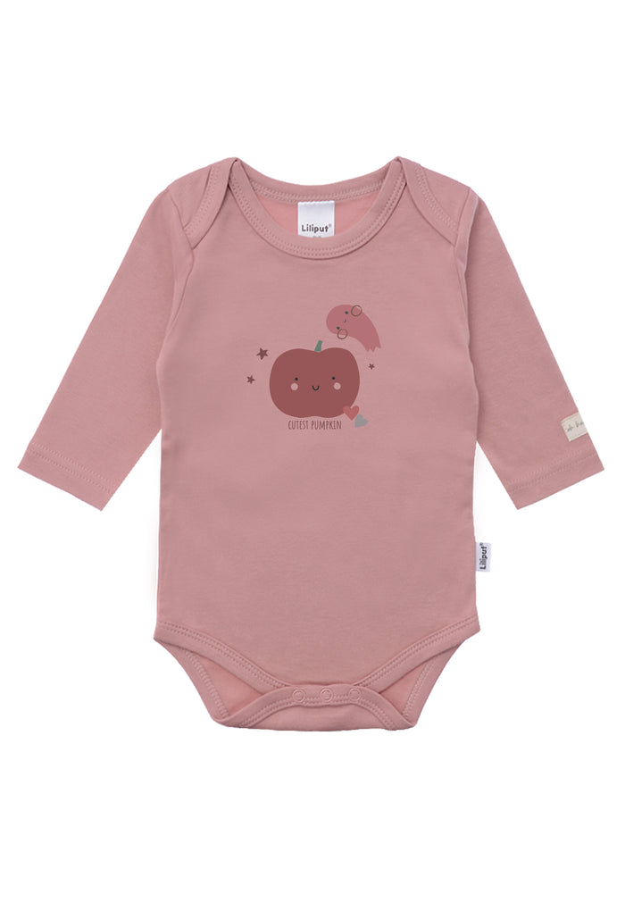 Amineckbody in rosenholz mit cutest Pumpkin Aufdruck.