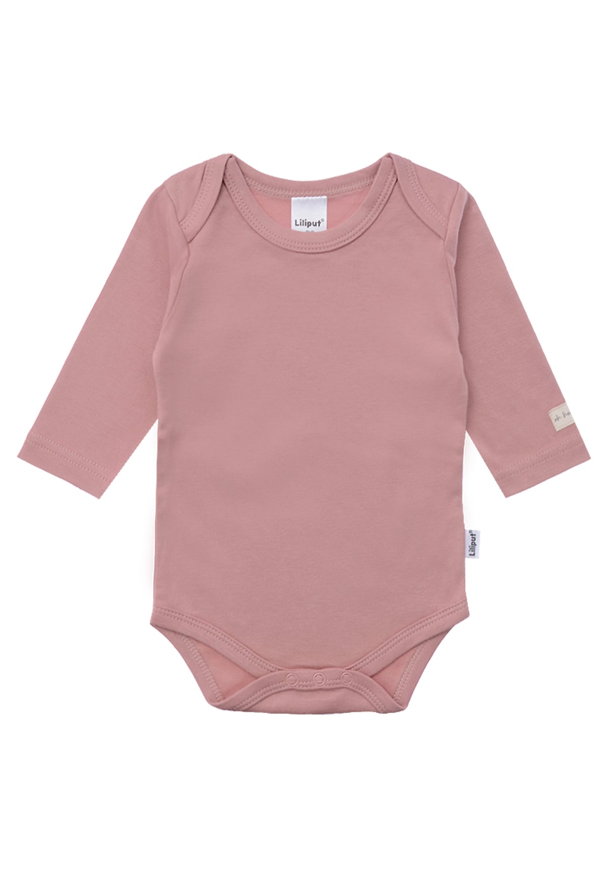 Langarmbody rosenholz mit patch oh happy day 