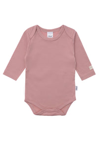 Langarmbody rosenholz mit patch oh happy day 