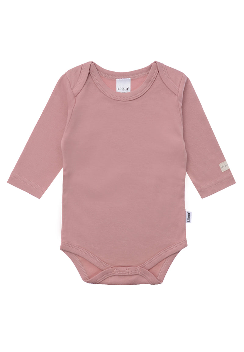 Langarmbody rosenholz mit patch oh happy day 