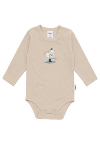Liliput Shirtbody Langarm "Möwe" Beige