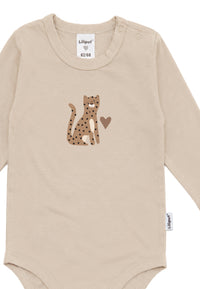 Liliput Shirtbody Langarm "Leopard" Beige