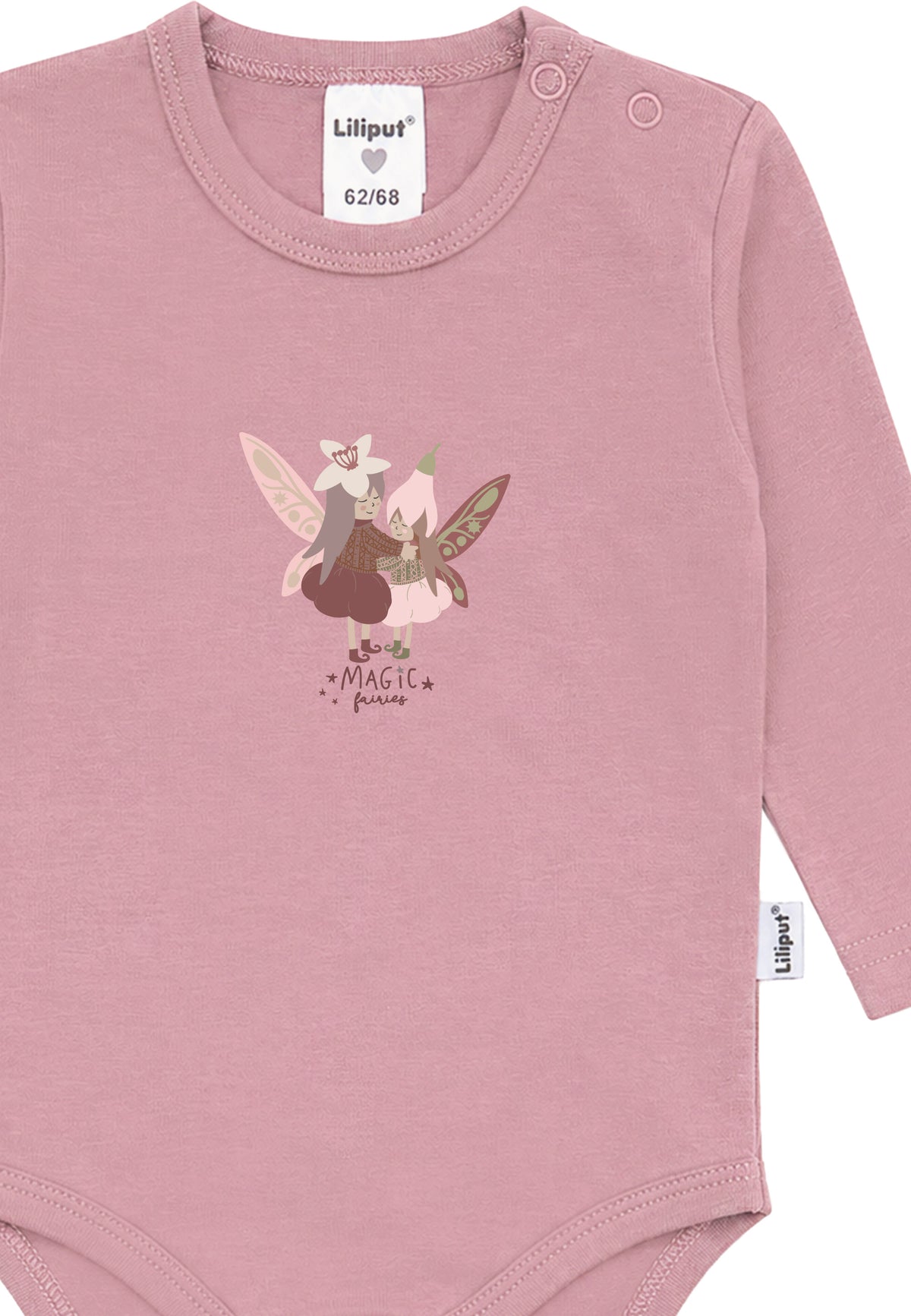 Liliput Shirtbody Langarm "Magic Fairy" Rosenholz