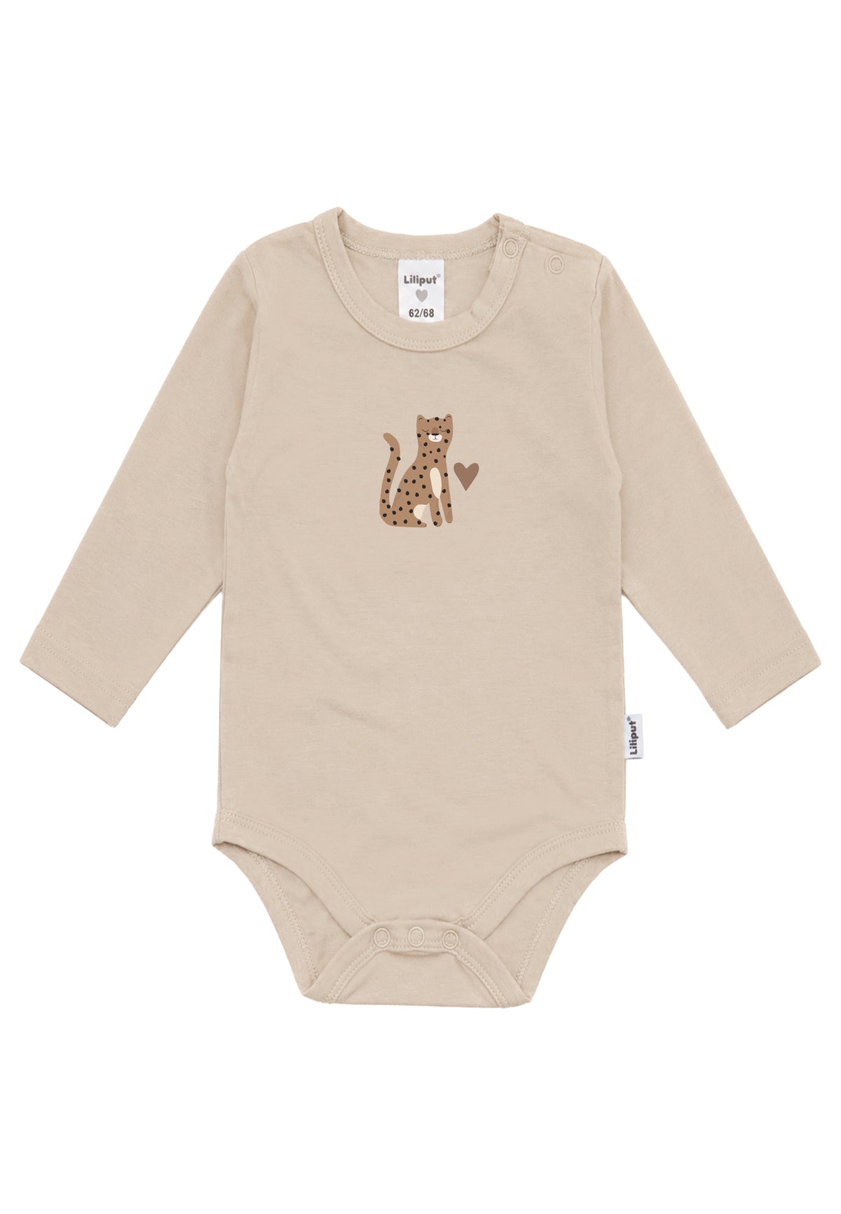 Liliput Shirtbody Langarm "Leopard" Beige