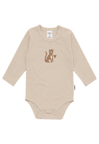 Liliput Shirtbody Langarm "Leopard" Beige