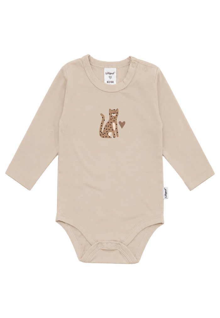 Liliput Shirtbody Langarm "Leopard" Beige