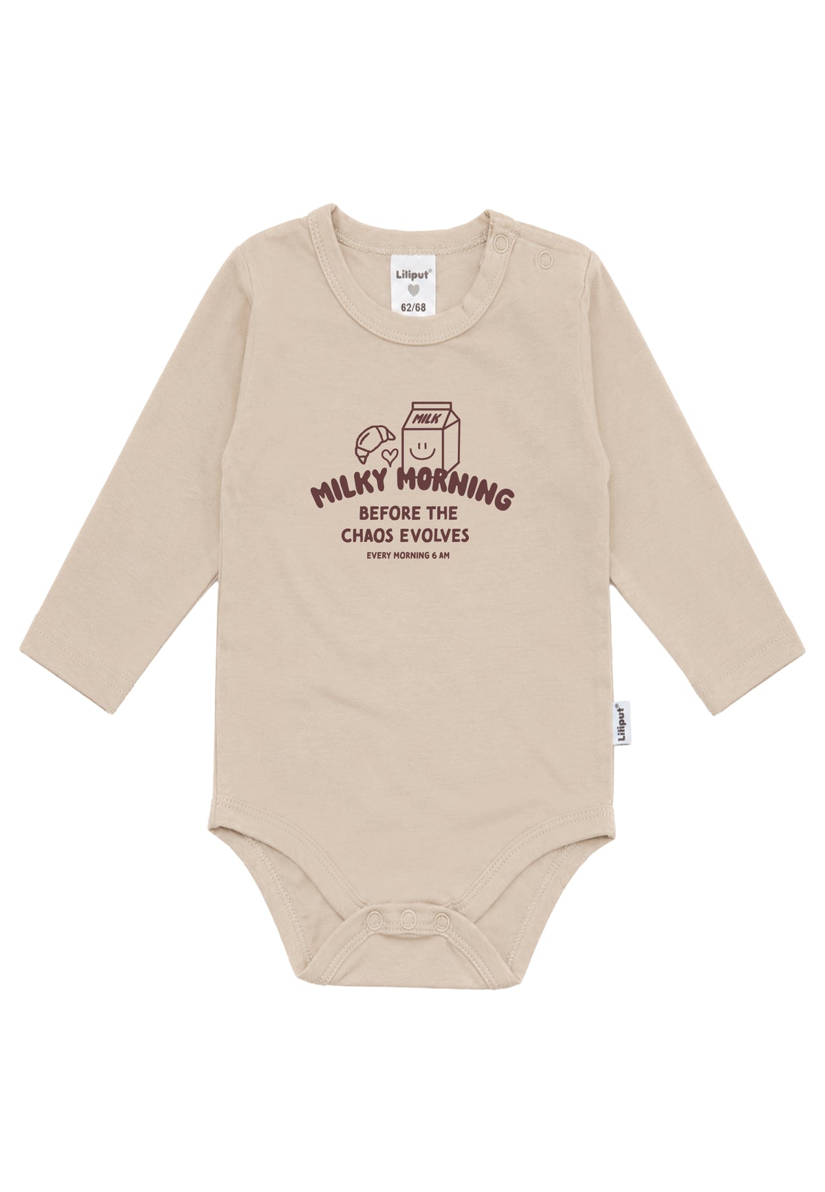 Liliput Shirtbody Langarm "Milky Morning" Beige