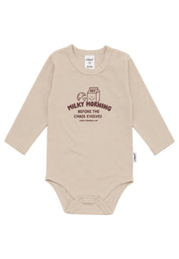 Liliput Shirtbody Langarm "Milky Morning" Beige