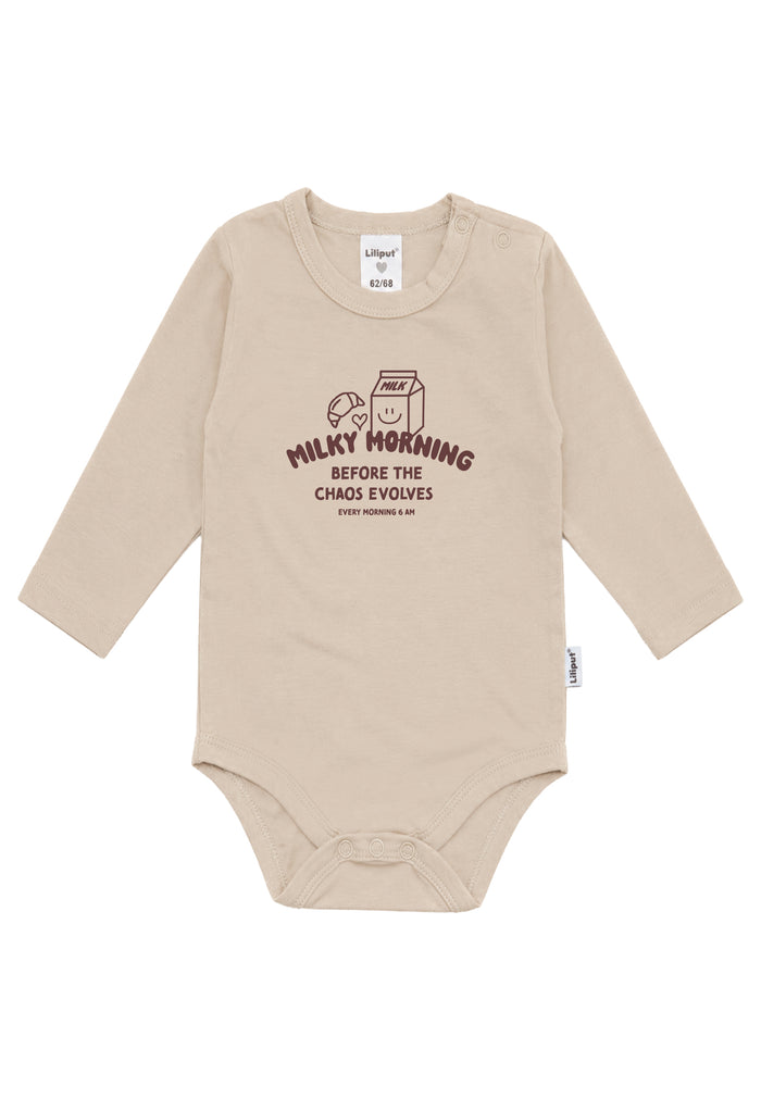 Liliput Shirtbody Langarm "Milky Morning" Beige