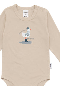 Liliput Shirtbody Langarm "Möwe" Beige