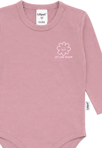 Liliput Shirtbody Langarm "Let Love Bloom" Rosenholz