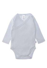 vorderseite Raglan-Wickelbodys in  hellblau