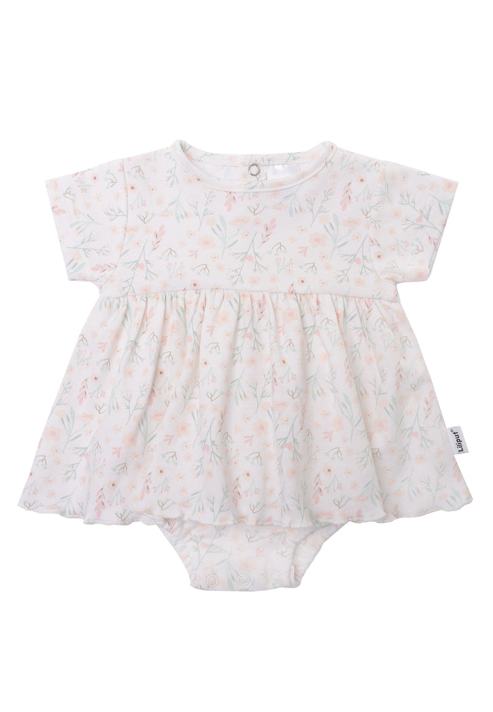 Body-Kleidchen in AOP Blumen